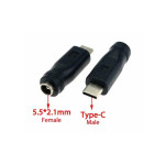 AD-115 USB-C dugó / 5.5/2.1mm DC aljzat adapter