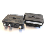 AD-56 SCART dugó/3x RCA+S-VHS aljzat adapter