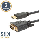 CB-83.02 DVI-D dugó/HDMI dugó - 2m kábel