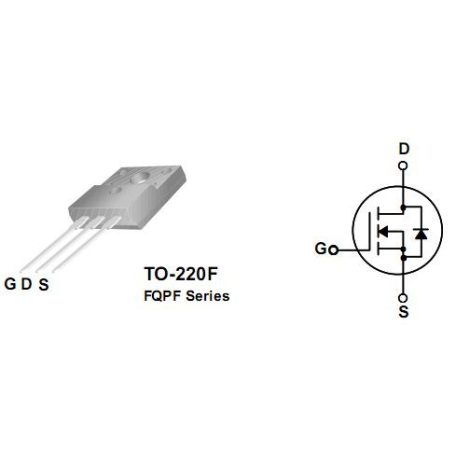 FQPF5N60C  NFET 600V 4.5A TO220F - FAIRCHILD tranzisztor