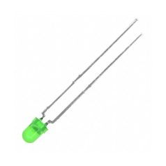 3mm zöld 40mcd 40° diffúz LED