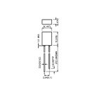 5x2mm sárga 8mcd diffúz LED