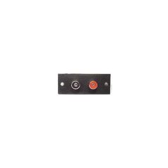 RCA aljzat 2x terminál - 50x20mm műa. lapon