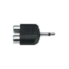 AD-33 3.5mm monó dugó / 2x RCA alj adapter