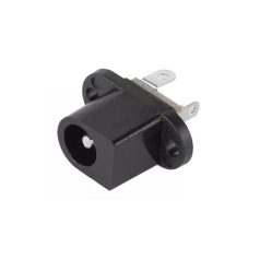 DC aljzat 5.5/2.1mm műanyag házas - beépíthető