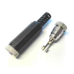 DC aljzat 5.5/2.1mm lengő műanyag házban