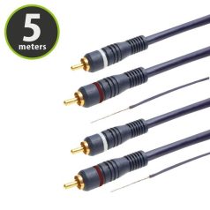 CB-12.05/G 2x RCA dugó/2x RCA dugó - 5m kábel