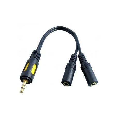 CB-32.00 3.5mm szt. dugó/2x 3.5mm szt. alj - 0.2m kábel