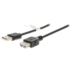 CB-95.008 USB-A dugó/USB-A alj - 0.8m kábel