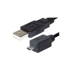 CB-85.02 Mini-USB 8p. dugó/USB-A dugó 1.5m kábel