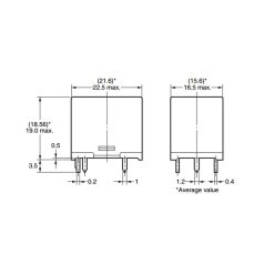 G5LE-1-12VDC 12V 10A 1x morze jelfogó
