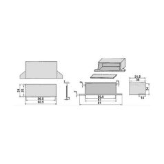 KM-25B  61x24x32mm műa. műszerdoboz