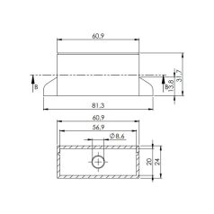 KM-34 90x34x50mm műa. műszerdoboz