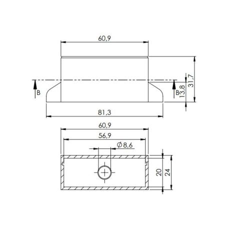 KM-34 90x34x50mm műa. műszerdoboz
