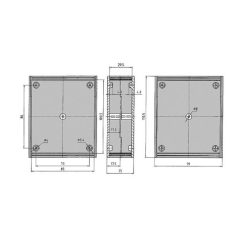 KM-35N 90x110x35mm műa. műszerdoboz