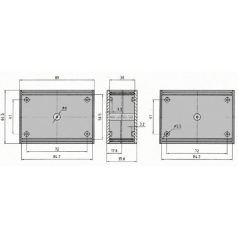 KM-35B 90x65x35mm műa. műszerdoboz