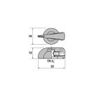 PN-1B 32mm csőrös forgatógomb