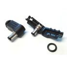 DC dugó 5.5/2.1mm - 90°