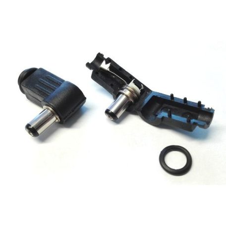 DC dugó 5.5/2.1mm - 90°