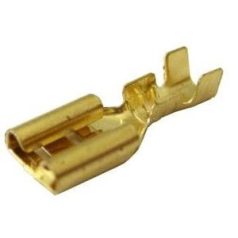 ST-051 6.3x0.8mm kábelhüvely - réz