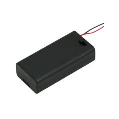 AAx2/K lapos - kapcsolóval 2db AA elemhez elemtartó