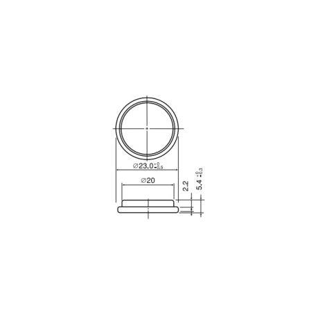 CR2354 3V lítium gombelem - peremes -PANASONIC