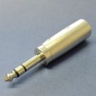 AD-68/S 6.3mm sztereó dugó / XLR 3p. dugó adapter