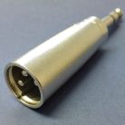 AD-68/S 6.3mm sztereó dugó / XLR 3p. dugó adapter