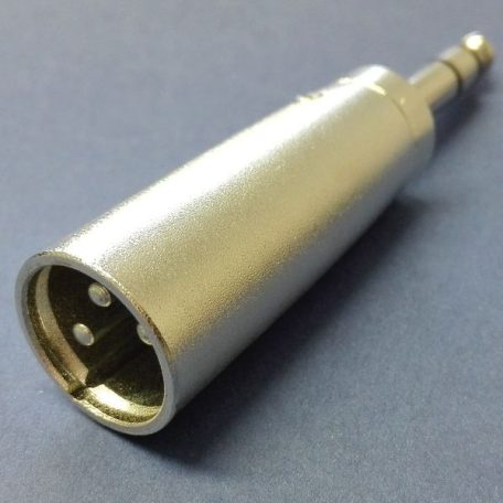 AD-68/S 6.3mm sztereó dugó / XLR 3p. dugó adapter