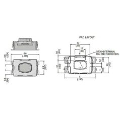 TS-153/SMD 2.8x4.2mm 4p. mikro nyomógomb