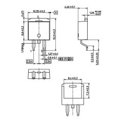 UA7805C2T +5V 1A feszültség stabilizátor D2PAK -STM I.C.