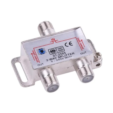 Splitter 1 be/2 ki koax osztó