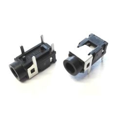 3.5mm sztereó aljzat - 90° nyák-ba ült. keskeny