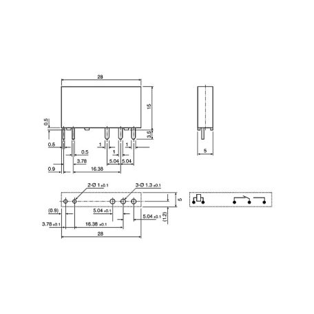 HF41F/012-ZS 12V 6A 1x morze jelfogó