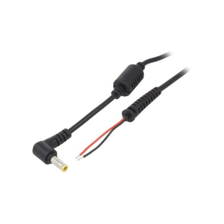 DC dugó 5.5/3.0mm (center pin) 90° - 1.2m kábellel