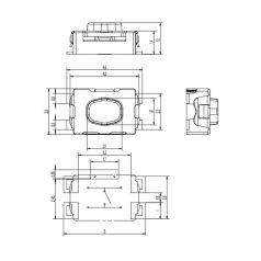 TS-154/SMD 2.8x4.2mm 4p. mikro nyomógomb