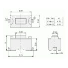 TS-155/SMD 3.5x6mm 2p. mikro nyomógomb