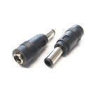 AD-113 6.5x4.4mm Center Pin dugó / 5.5/2.1mm DC aljzat adapter