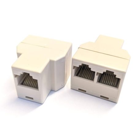 RJ45 UTP 8/8 osztó - 1x alj/2x alj