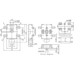 TS-565/SMD 6.1x4.1mm 90°4p. mikro nyomógomb
