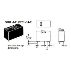 G2RL-1-E 12VDC 16A 1x morze jelfogó -OMRON