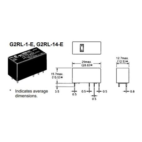 G2RL-1-E 12VDC 16A 1x morze jelfogó -OMRON
