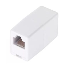 RJ45 UTP 8/8 toldó alj/alj csatlakozóval - fehér
