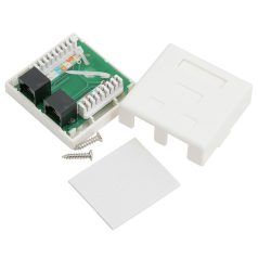 UTP RJ45 CAT5e fali aljzat - dupla