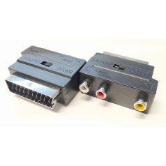 AD-56/B SCART dugó/3x RCA aljzat adapter