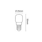 E14 230V 25W +300°C átm:28mm sütőbe való izzó