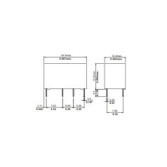 M4S-12HW 12VDC 1A 2x morze -FORWARD RELAY jelfogó
