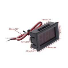 DSV-56R 0-100V DC PIROS feszültségmérő modul