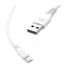   CB-224.01 USB-C dugó/USB-A dugó - 1m 5A fehér kábel -DUDAO