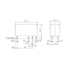 FTR-K1CK012W 12VDC 16A 1x morze jelfogó